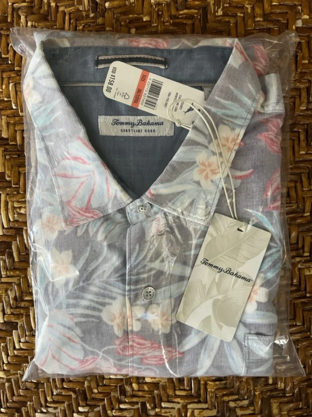 Tommy Bahama Coastline Corduroy Montecito Fronds Long Sleeve Button Shirt 3XL - Picture 10 of 10